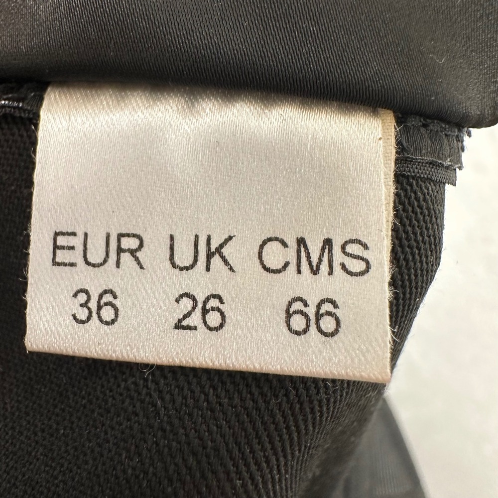 Vollers Corset Top Women EU 36 Black Satin Lace Up Steel Boned Made in England - Picture 6 of 16